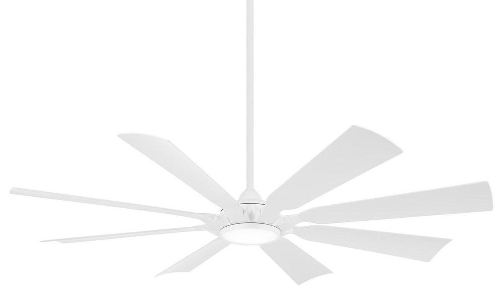 Minka Aire Future 65 in. 8-Blade Outdoor Ceiling Fan in Flat White