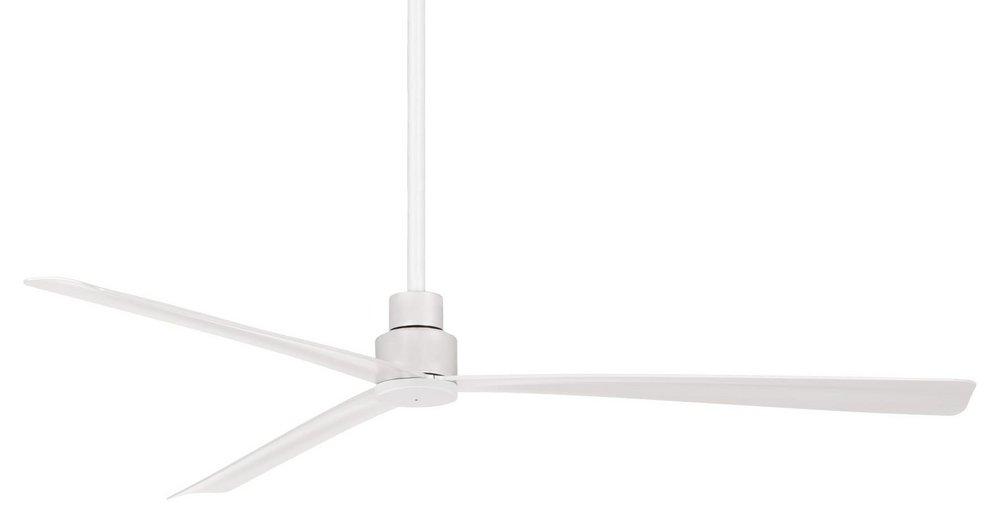 Minka Aire Simple 65 in. 3-Blade Ceiling Fan in Flat White
