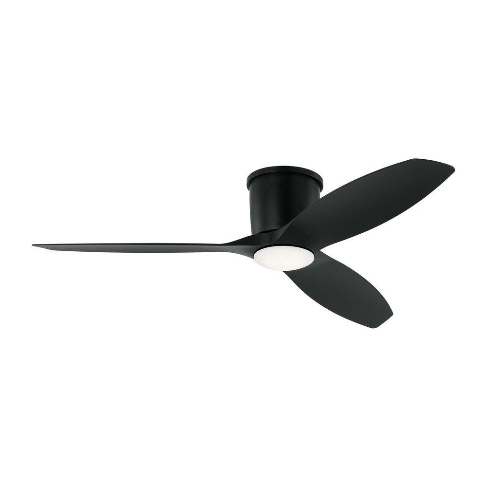 Visual Comfort & Co. Generation Lighting Titus 52 in. 3-Blade Ceiling Fan in Midnight Black