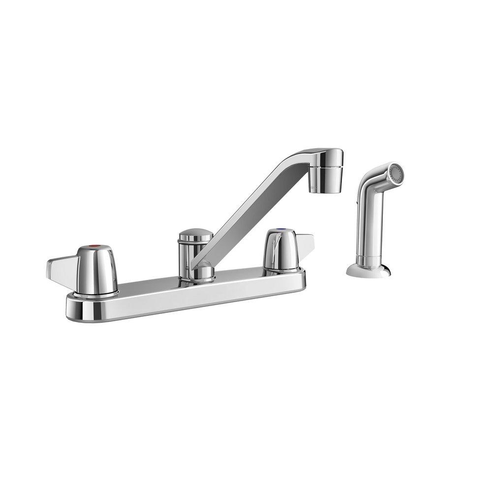 Two Handle Kitchen Faucet in Polished Chrome