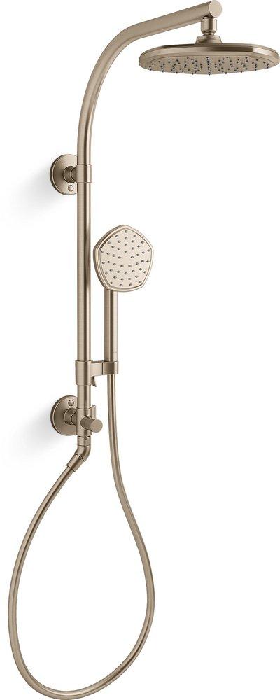 KOHLER HydroRail®-R Occasion™ One Handle Single Function Shower Faucet in Vibrant® Brushed Bronze
