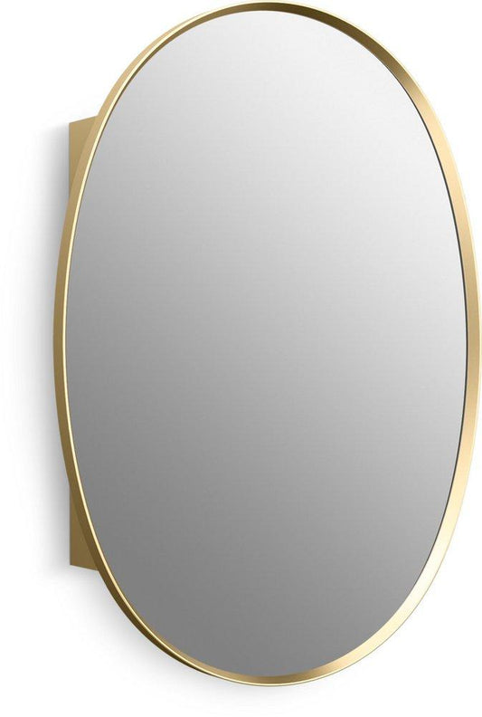 KOHLER Verdera® 24 x 33-1/2 in. Recessed and Surface Mount Medicine Cabinet in Moderne Brushed Gold