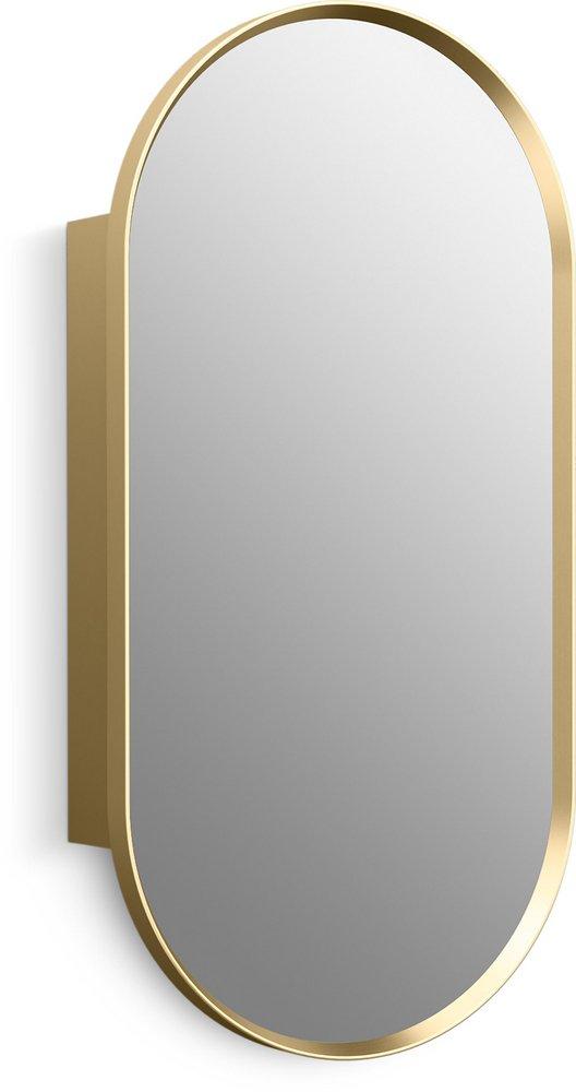 KOHLER Verdera® 15 x 30 in. Recessed and Surface Mount Medicine Cabinet in Moderne Brushed Gold