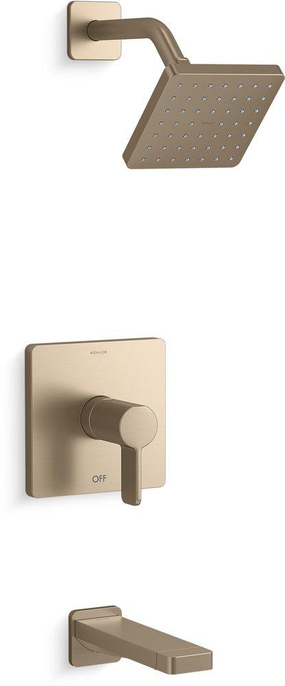 KOHLER Parallel™ One Handle Single Function Shower Faucet in Vibrant Brushed Bronze (Trim Only)