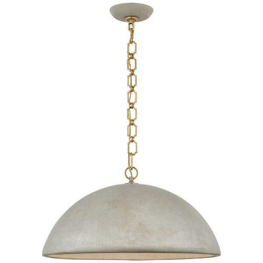 Visual Comfort & Co. Signature Elliot 6.5W 1-Light Medium E-26 LED Pendant in Portland Grey