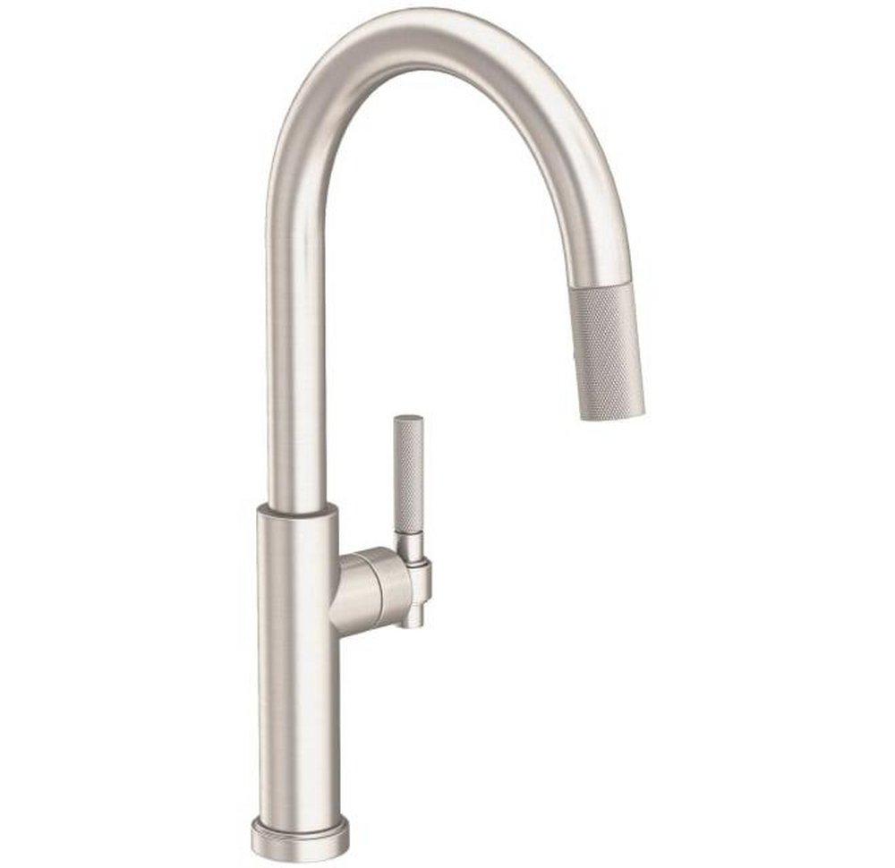Newport Brass Muncy Single Handle Pull Down Kitchen Faucet in Satin Nickel - PVD