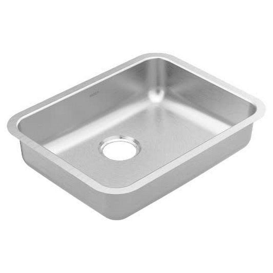 Moen 2000 Series 23-1/8 in. Undermount Stainless Steel Single Bowl Kitchen Sink in Brushed Stainless Steel