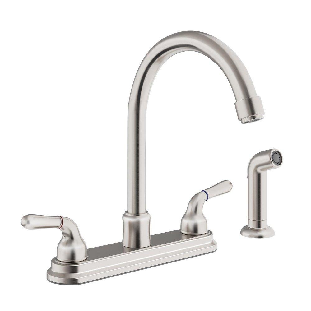 PROFLO® Kalada Two Handle Widespread Kitchen Faucet in Brushed Nickel