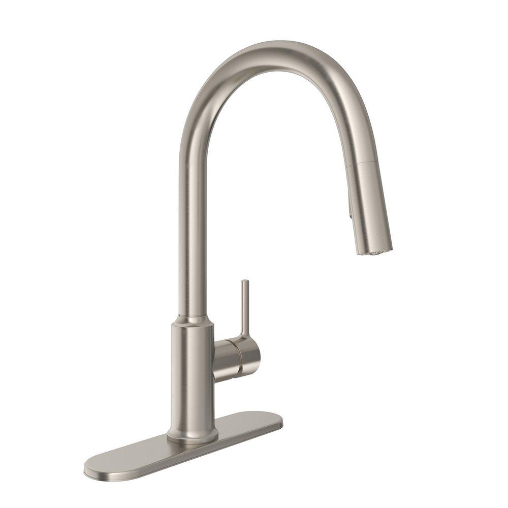 PROFLO® Loftus Series Single Handle Pull Down Kitchen Faucet in Brushed Nickel