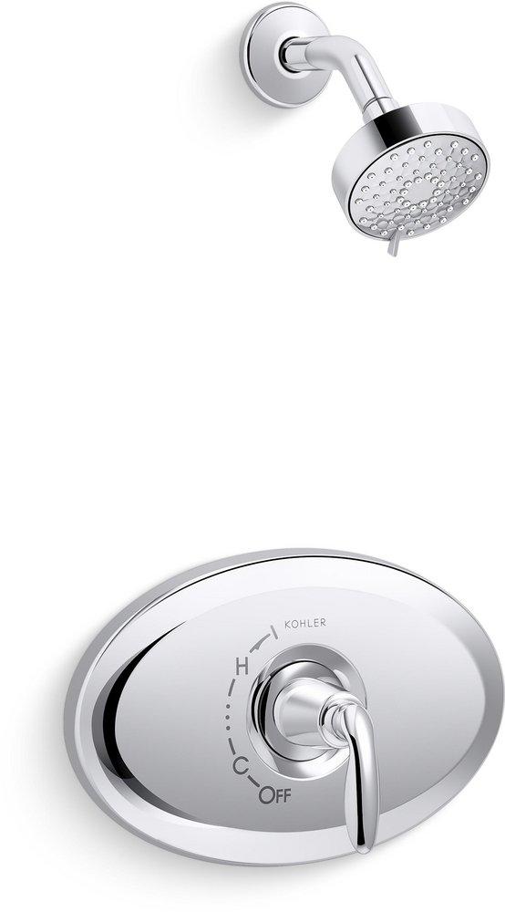 KOHLER Rite-Temp® One Handle Single Function Shower Faucet in Polished Chrome (Trim Only)