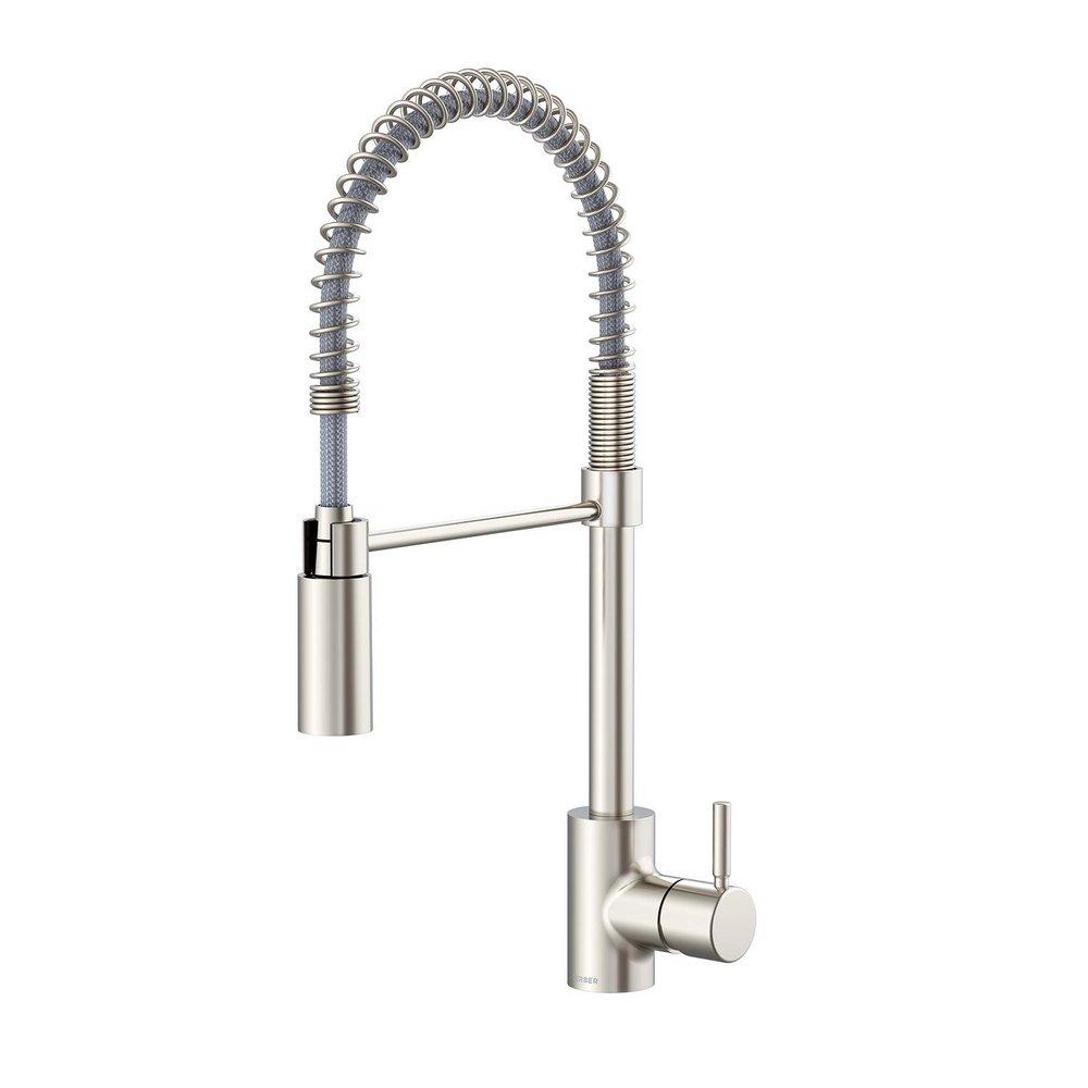 Gerber Plumbing The Foodie® Single Handle Pre-Rinse Kitchen Faucet in Stainless Steel