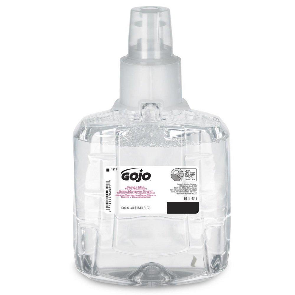 GOJO Clear & Mild 1200 ml Clear and Mild Foam Handwash (Case of 2)