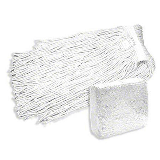 32 oz. Cotton and Reinforced Plastic Mop in White (Case of 12)