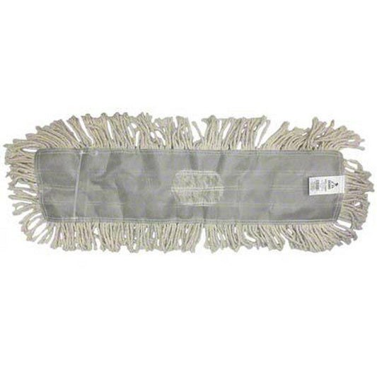 24 x 5 in. Cotton Mop in White and Grey (Case of 12)