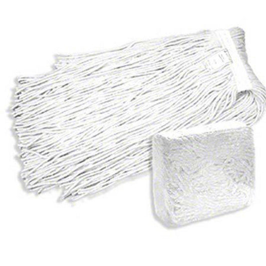 16 oz. Reinforced Plastic and Synthetic Fiber Mop in White (Case of 12)