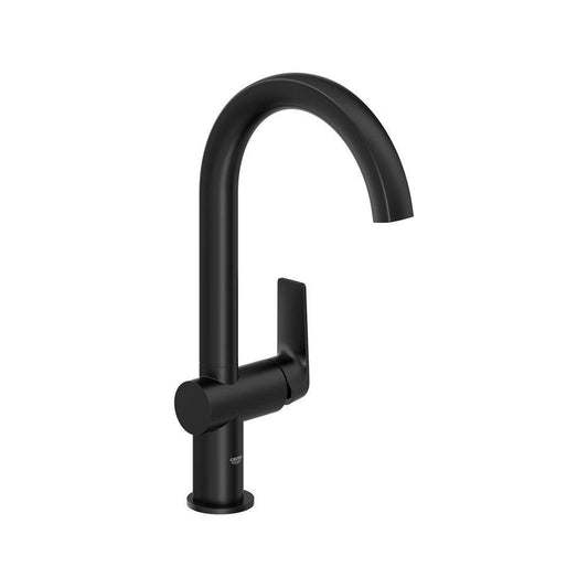 GROHE Defined™ Single Handle Pull Down Kitchen Faucet in Matte Black