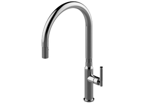 GRAFF Harley Single Handle Pull Down Kitchen Faucet in Brushed Onyx PVD