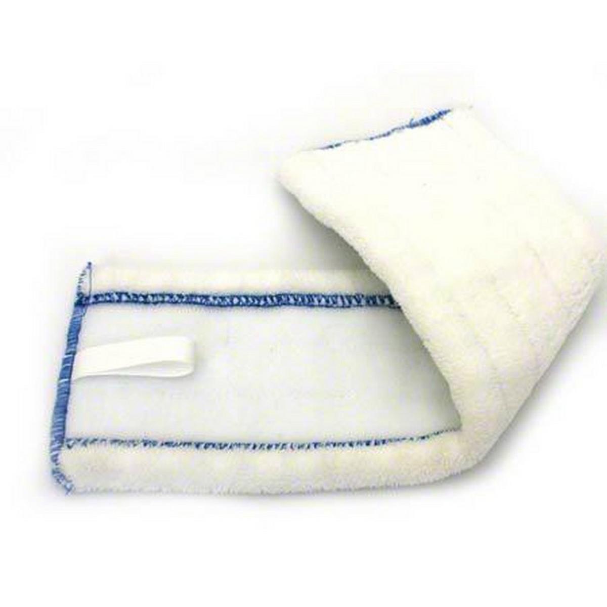 18 in. Microfiber Mop in White and Blue