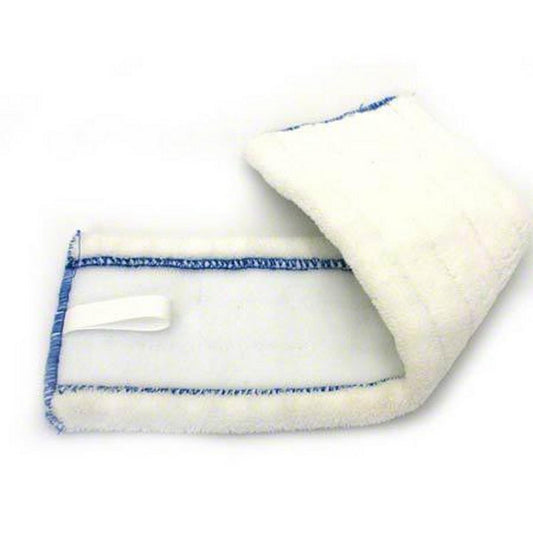 18 in. Microfiber Mop in White and Blue