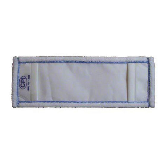 18 in. Microfiber Mop in White and Blue