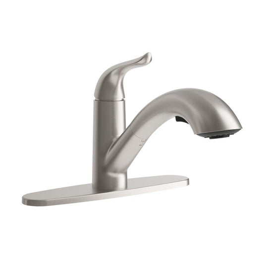 PROFLO® Poulsen Series Single Handle Kitchen Faucet in Brushed Nickel