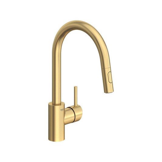 GROHE Concetto™ Single Handle Pull Down Kitchen Faucet in Brushed Cool Sunrise