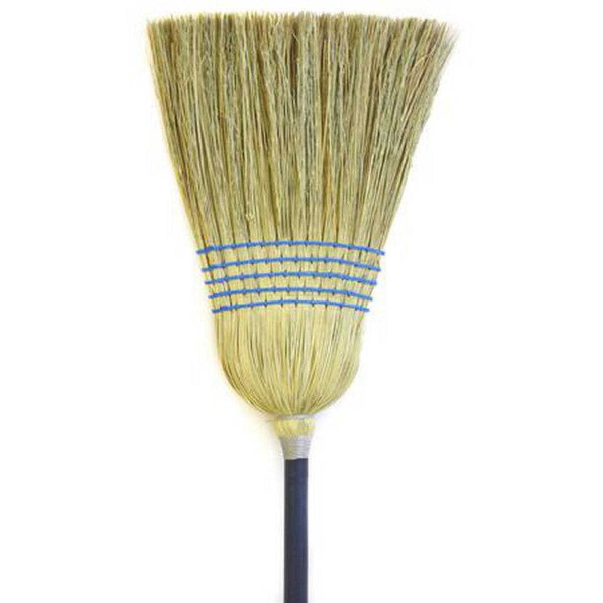 42 in. Fiber Broom in Purple