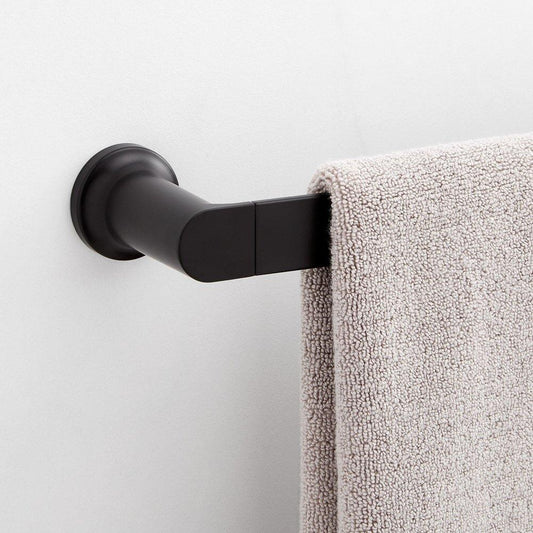 Signature Hardware Berwyn 24 in. Towel Bar in Matte Black