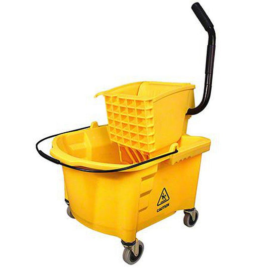 26 qt. Yellow Mop Bucket with Combo Side Press