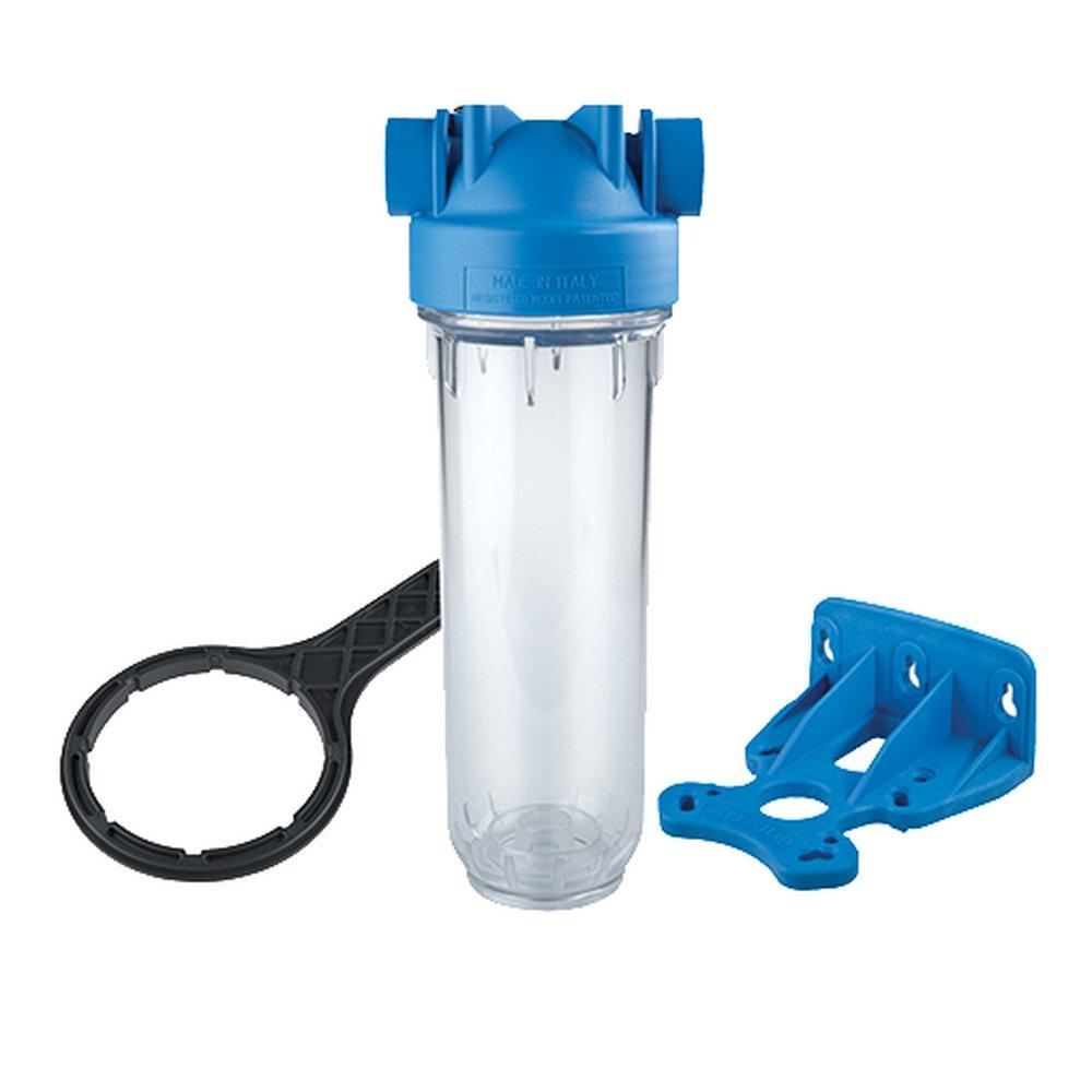 Atlas Filtri DP Mono 10 in. Filter Housing Kit, 3/4 in. NPT, Stainless Steel Inserts