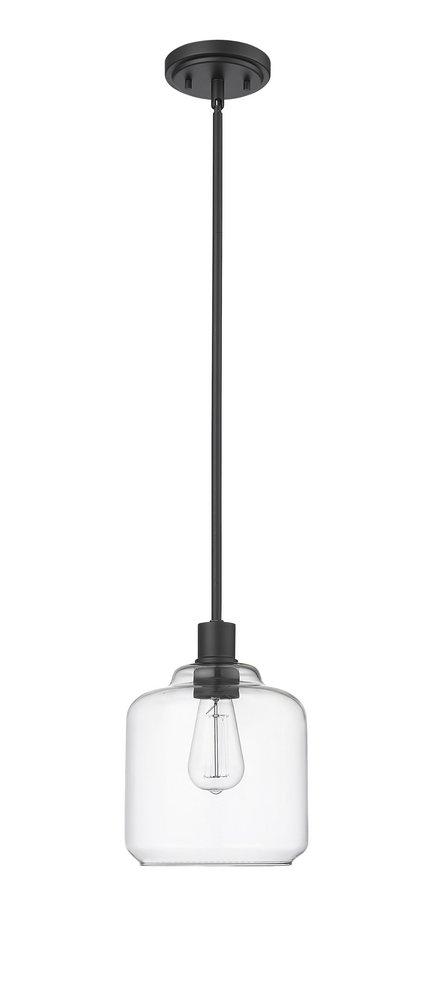Millennium Lighting Asheville 1-Light Mini-Pendant Light in Matte Black
