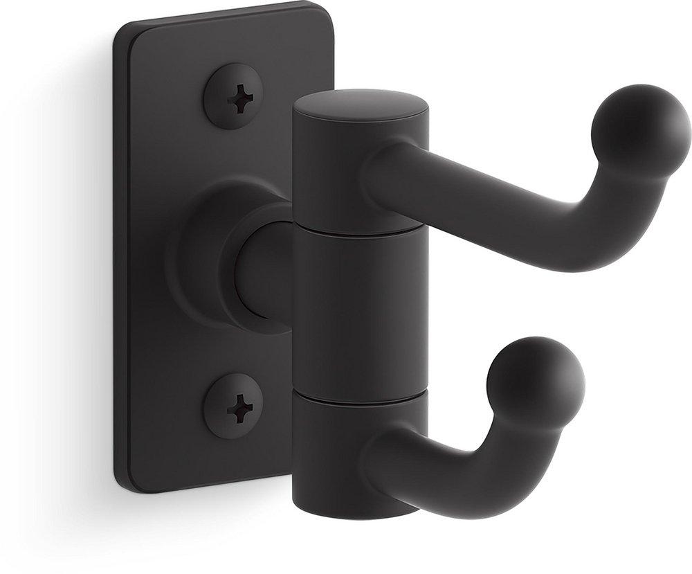 KOHLER Castia™ by Studio McGee Double Robe Hook in Matte Black
