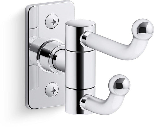 KOHLER Castia™ by Studio McGee Double Robe Hook in Polished Chrome