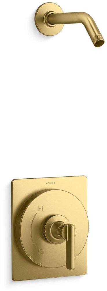 KOHLER Castia™ by Studio McGee Single Handle Shower Faucet in Vibrant® Brushed Moderne Brass (Showerhead Not Included,Trim Only)