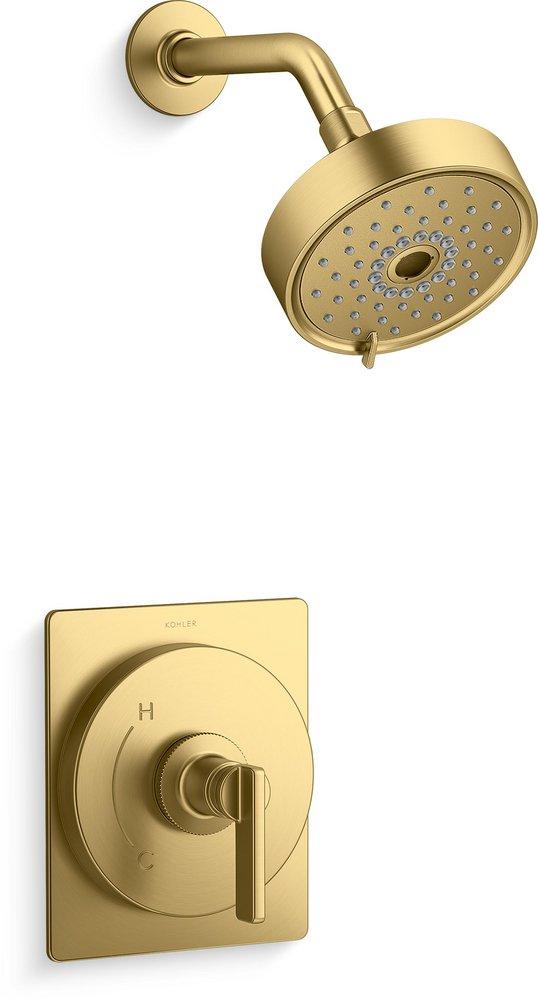 KOHLER Castia™ by Studio McGee Single Handle Multi Function Shower Faucet in Vibrant® Brushed Moderne Brass (Trim Only)