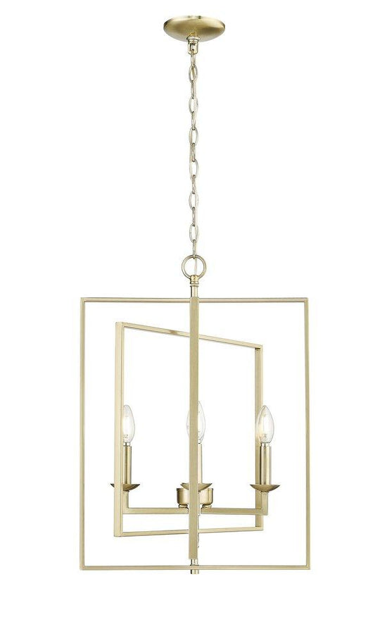 Millennium Lighting Nellis 4-Light Pendant Light in Modern Gold