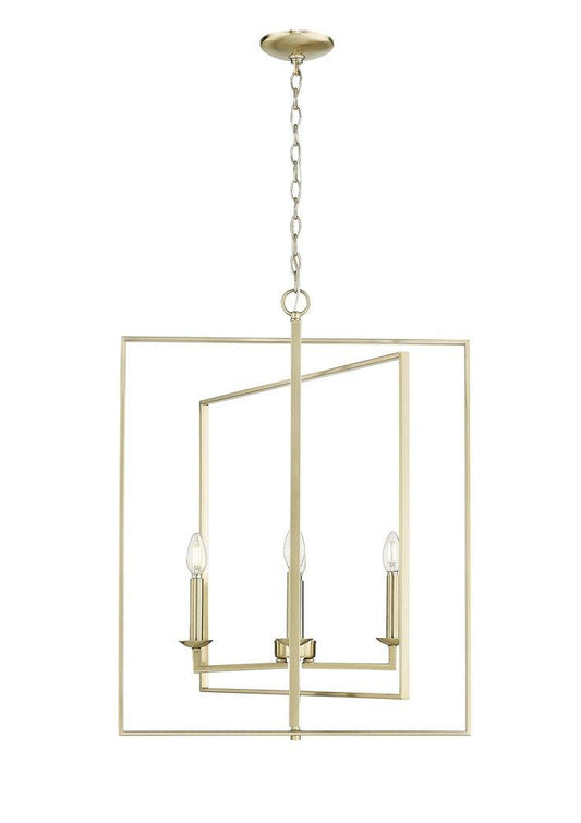 Millennium Lighting Nellis 4-Light Pendant Light in Modern Gold