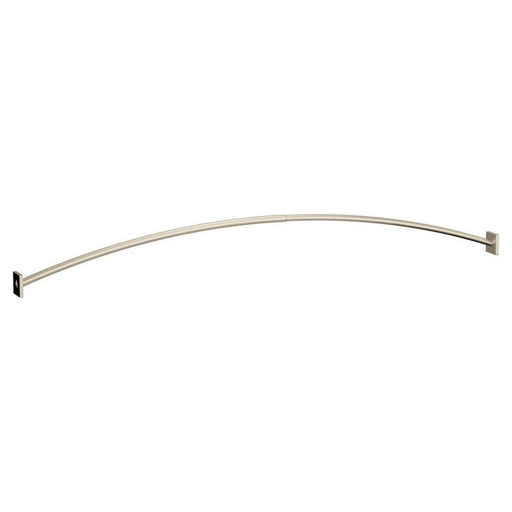 Moen Triva BRUSHED NICKEL ADJUSTABLE CURVED SHOWER ROD