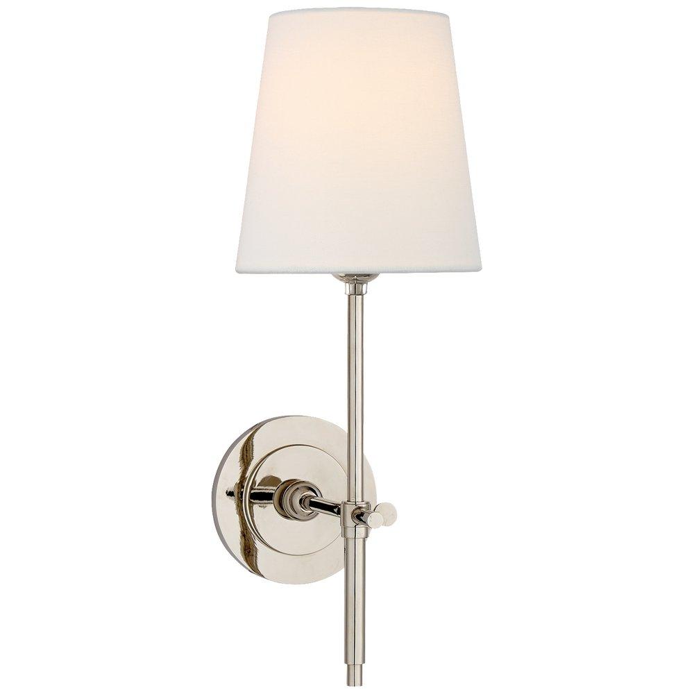 Visual Comfort & Co. Signature Bryant 40W 1-Light 14-1/4 in. Wall Sconce in Polished Nickel