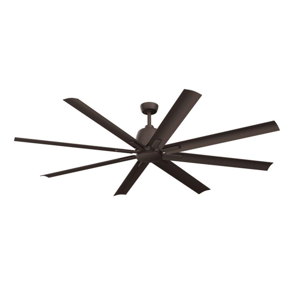 Kichler Lighting Breda 75in. 8-Blade Indoor / Outdoor Ceiling Fan in Satin Natural Bronze