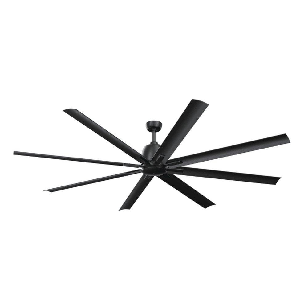 Kichler Lighting Breda 84in. 8?Blade Indoor/Outdoor Ceiling Fan in Satin Black