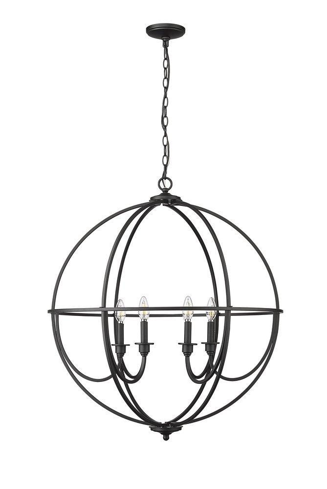 Millennium Lighting Artemis 6-Light Chandelier Ceiling Light in Matte Black
