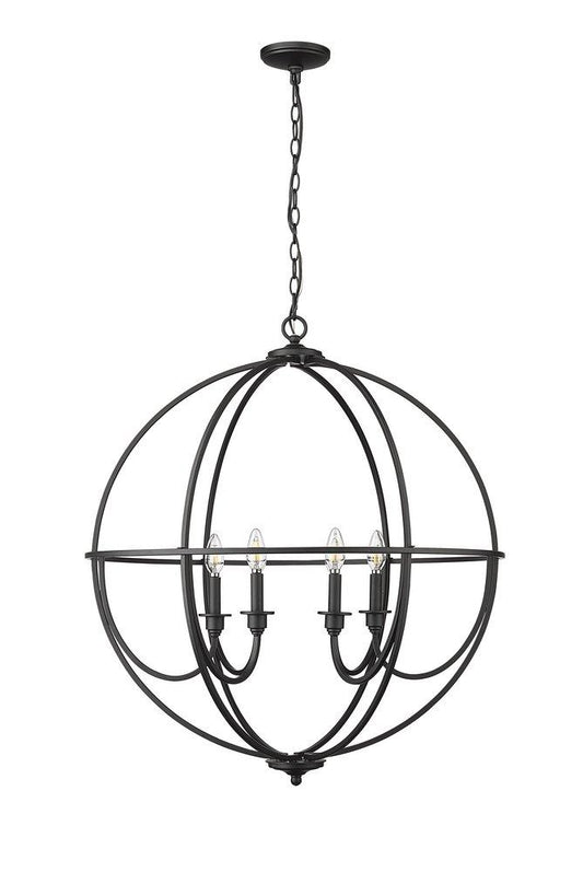 Millennium Lighting Artemis 6-Light Chandelier Ceiling Light in Matte Black