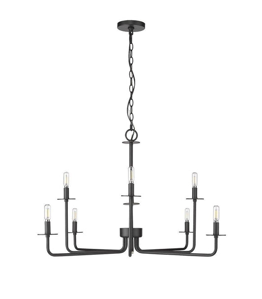 Millennium Lighting Marceline 8-Light Chandelier Ceiling Light in Matte Black