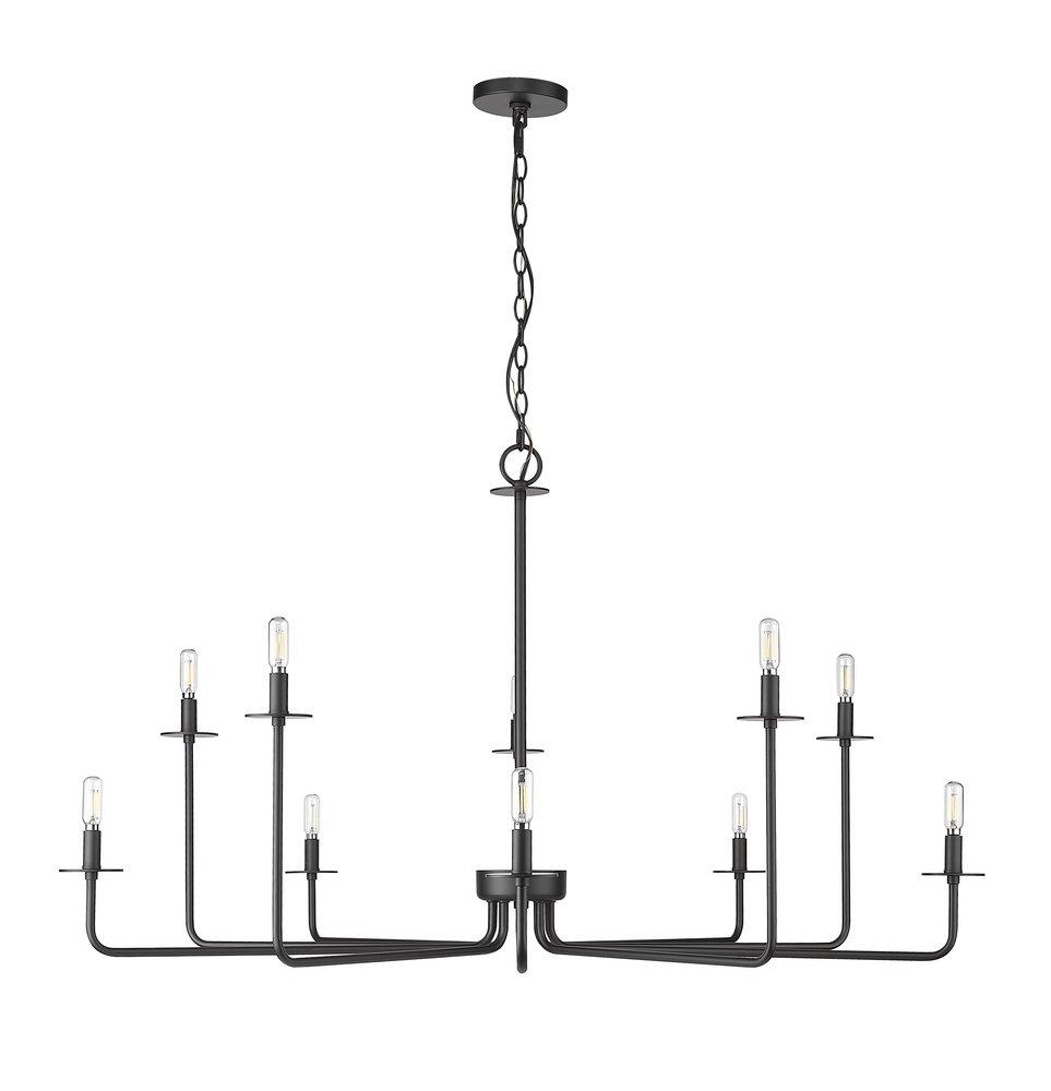 Millennium Lighting Marceline 10-Light Chandelier Ceiling Light in Matte Black