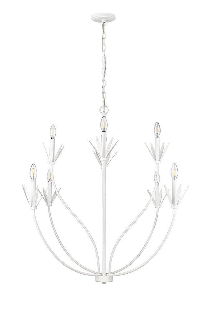 Millennium Lighting Primrose 8-Light Chandelier Ceiling Light in Textured White