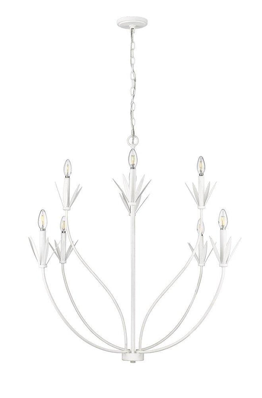 Millennium Lighting Primrose 8-Light Chandelier Ceiling Light in Textured White