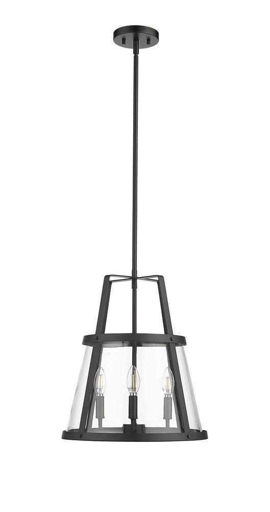 Millennium Lighting Edelweiss 4-Light Pendant Light in Matte Black