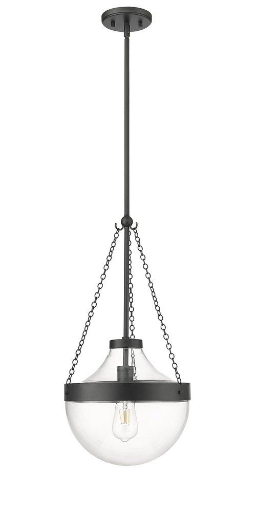 Millennium Lighting Clarra 1-Light Pendant Light in Matte Black