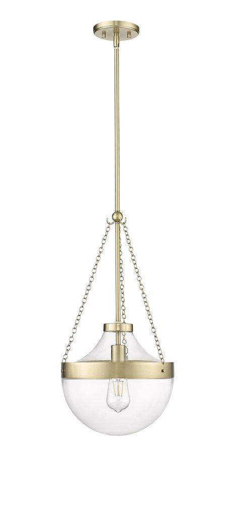 Millennium Lighting Clarra 1-Light Pendant Light in Modern Gold